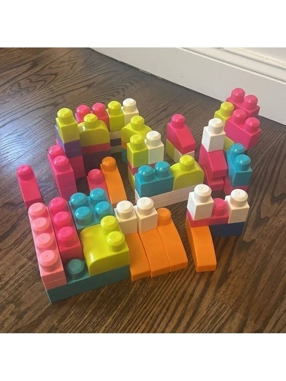 Mega Bloks First Builders ABC Musical Train 100+ Pieces Big Building Blocks Toy